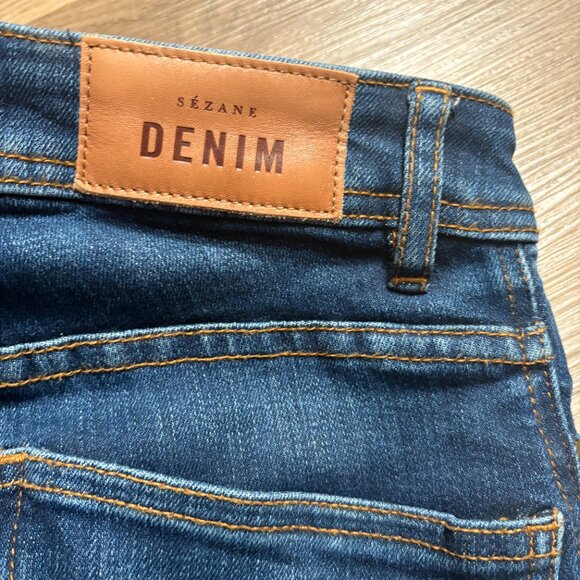 Sezane Perfect Slim jeans in blue denim size 27 skinny jeans ankle 4 26 - Picture 11 of 13
